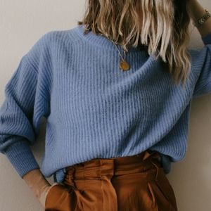 Everlane The Oversized Alpaca Crewneck Sweater
